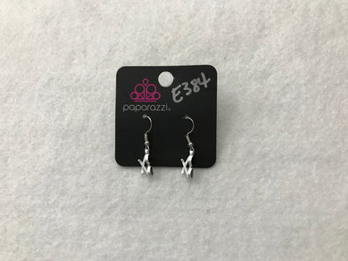 Starlet Shimmer Heart Sunglasses White Earrings #384