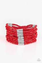 Load image into Gallery viewer, Outback Odyssey Red Seed Bead Bracelet