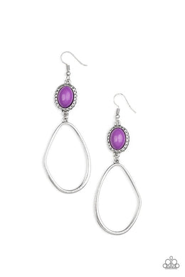 Adventurous Allure Purple Earrings