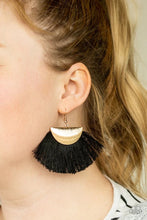 Load image into Gallery viewer, Fox Trap Gold Tassel Earrings