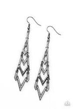 Load image into Gallery viewer, Electric Shimmer Black Earrings