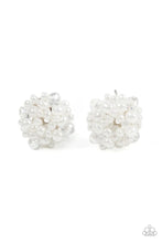 Load image into Gallery viewer, Bunches of Bubbly White Seed Bead Post Earrings