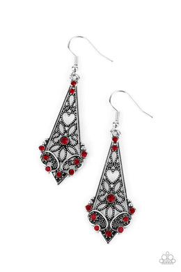 Casablanca Charisma Red Earrings