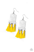 Load image into Gallery viewer, Tassel Retreat Yellow Tassel Earrings