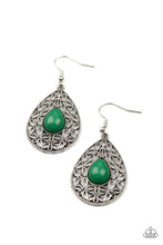 Load image into Gallery viewer, Fanciful Droplets Green Earrings