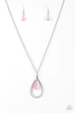 Load image into Gallery viewer, Teardrop Tranquility Pink Necklace