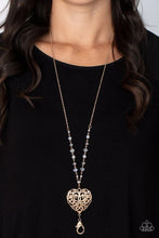 Load image into Gallery viewer, Doting Devotion Gold Lanyard