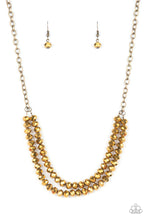 Load image into Gallery viewer, May the Fierce Be with You Brass Necklace