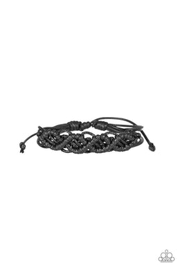 Boondocks and Bonfires Black Urban Bracelet