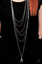 Load image into Gallery viewer, Glitter Go Getter Red Lanyard