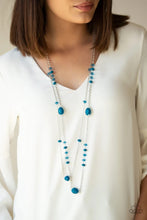 Load image into Gallery viewer, Dazzle the Crowd Blue Necklace