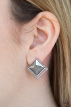 Load image into Gallery viewer, Stellar Square Silver Post Earrings