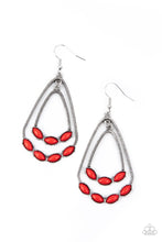 Load image into Gallery viewer, Summer Staycation Red Earrings