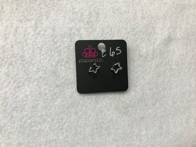 Starlet Shimmer Star Post Silver Earring #65