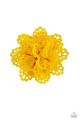 Springing Into Spring Yellow Hair Clip