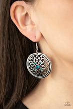Load image into Gallery viewer, Mega Medallions Blue Earrings