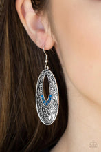Load image into Gallery viewer, Fairytale Flora Blue Earrings