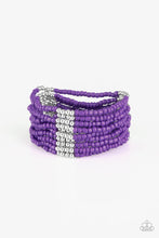 Load image into Gallery viewer, Outback Odyssey Purple Seed Bead Bracelet