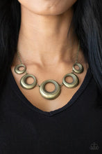 Load image into Gallery viewer, Solar Cycle Brass Necklace