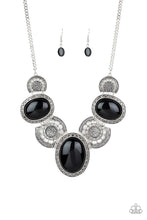 Load image into Gallery viewer, The Medallion-aire Black Necklace