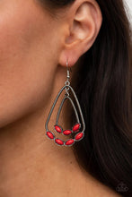 Load image into Gallery viewer, Summer Staycation Red Earrings