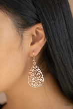 Load image into Gallery viewer, Divine Vine Rose Gold Earrings
