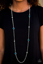 Load image into Gallery viewer, Accentuate the Positives Blue Necklace