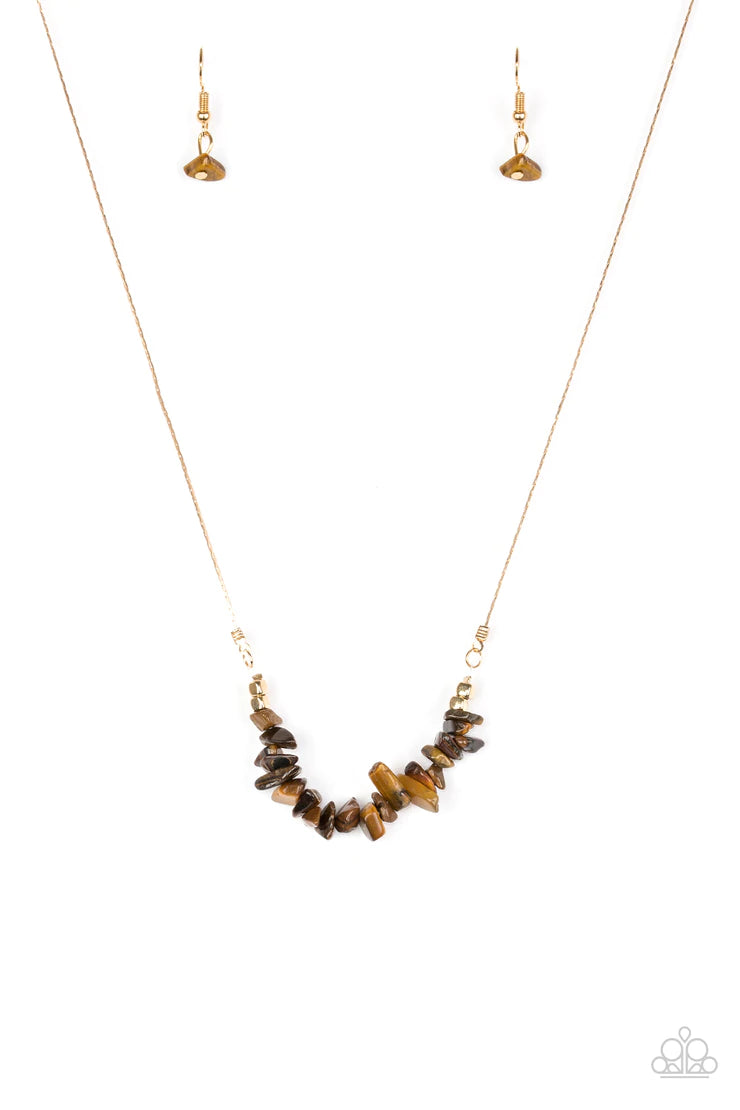 Back to Nature Brown Necklace