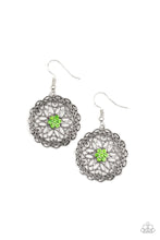 Load image into Gallery viewer, Flower Shop Sparkle Green Earrings