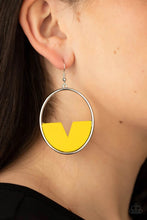 Load image into Gallery viewer, Island Breeze Yellow Wood Earrings