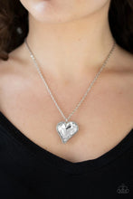 Load image into Gallery viewer, Heart Flutter White Necklace