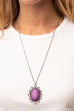Load image into Gallery viewer, Daisy Dotted Deserts Purple Necklace