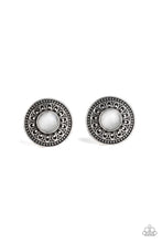 Load image into Gallery viewer, Fine Flora White Post Earrings