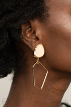 Load image into Gallery viewer, Retro Reverie Gold Clip On Earrings