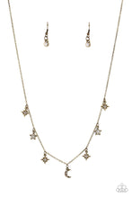 Load image into Gallery viewer, Cosmic Runway Brass Necklace