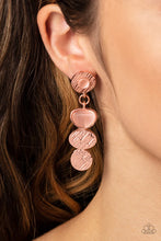 Load image into Gallery viewer, Asymmetrical Appeal Copper Earrings