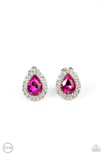 Load image into Gallery viewer, Haute Happy Hour Pink Clip On Earrings
