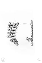 Load image into Gallery viewer, Explosive Elegance Silver Ear Crawlers