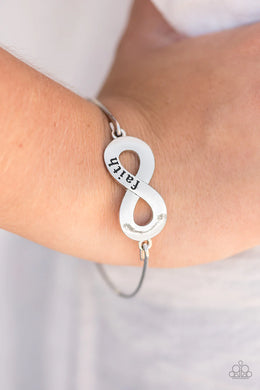 Keep The Faith Silver Bracelet