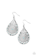 Load image into Gallery viewer, Icy Mosaic Blue Earrings