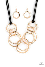 Load image into Gallery viewer, Spiraling Out of Couture Gold Necklace