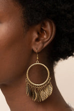 Load image into Gallery viewer, Fowl Tempered Brass Earrings