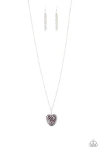 Load image into Gallery viewer, Heart of Sparkle Purple Necklace