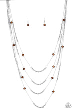 Load image into Gallery viewer, Open For Opulence Brown Necklace