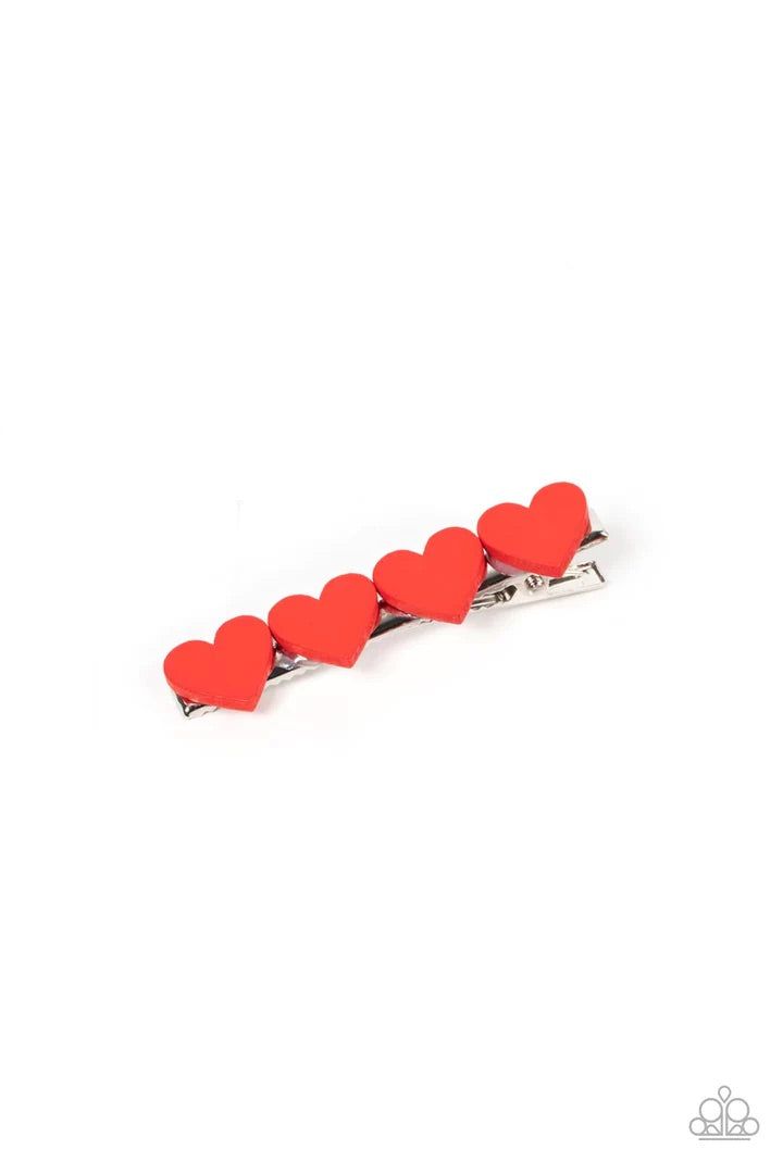 Sending You Love Red Hair Clip