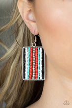 Load image into Gallery viewer, Beadwork Wonder Red Seed Bead Earrings