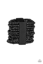 Load image into Gallery viewer, Jamaican Me Jam Black Wood Bracelet