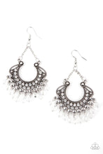 Load image into Gallery viewer, Glow Down in the Flames White Earrings