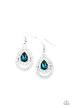 Load image into Gallery viewer, So the Story Glows Blue Earrings