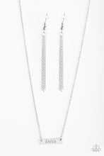 Load image into Gallery viewer, Walk By Faith Silver Necklace
